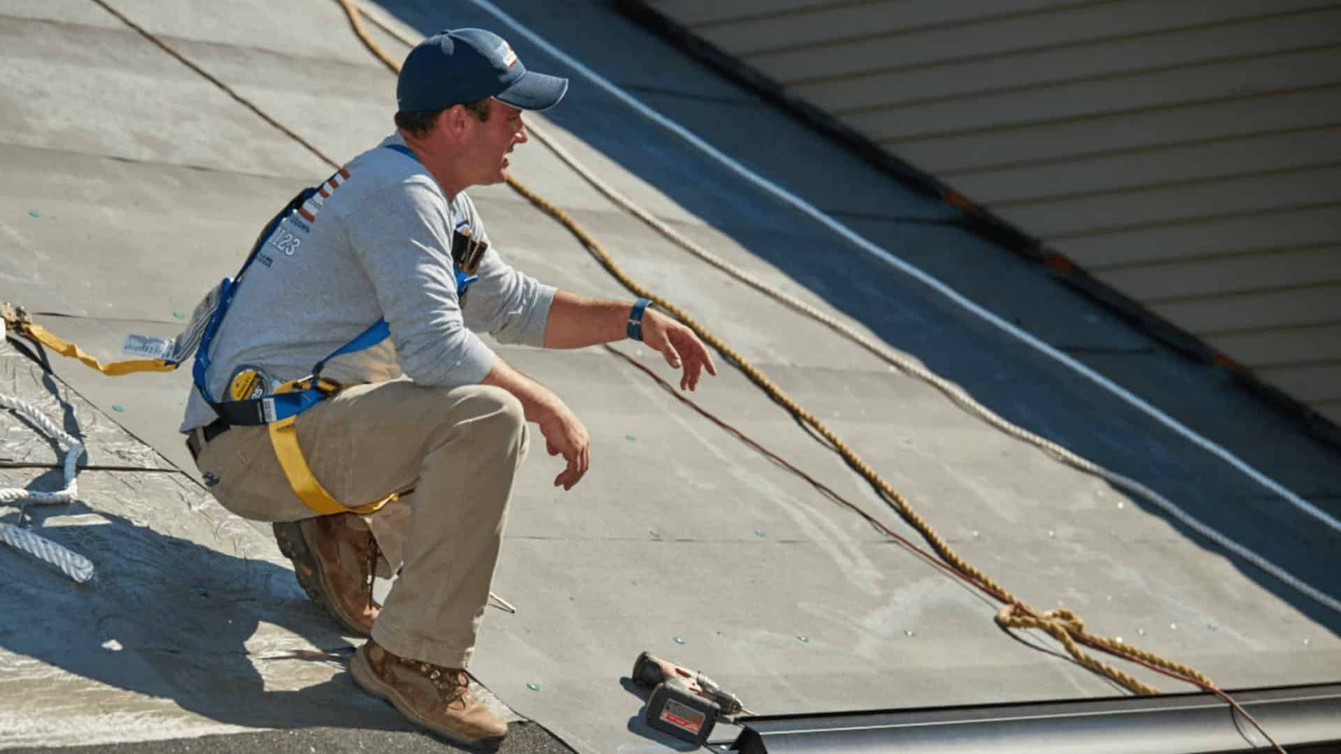 Jon Parker Owner of American Home Contractors on a Roof Replacement Job