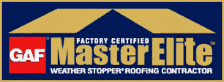 GAF masterelite certified logo
